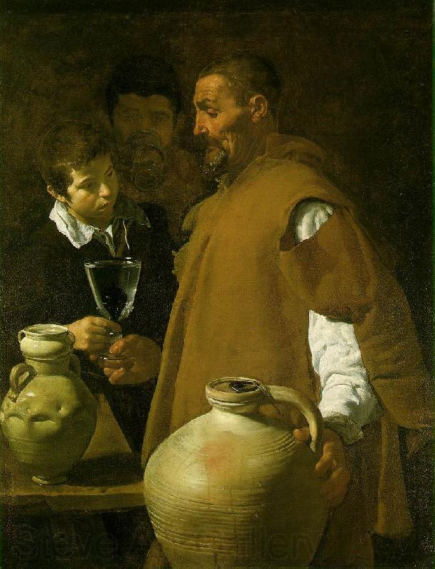 VELAZQUEZ, Diego Rodriguez de Silva y The Waterseller of Seville